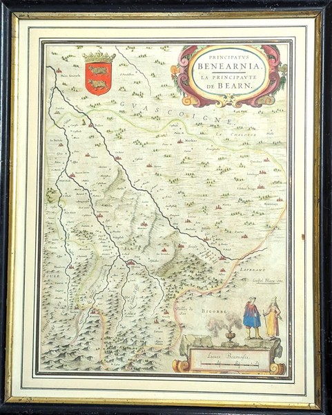BEARN - Carte de la Principauté de Béarn....