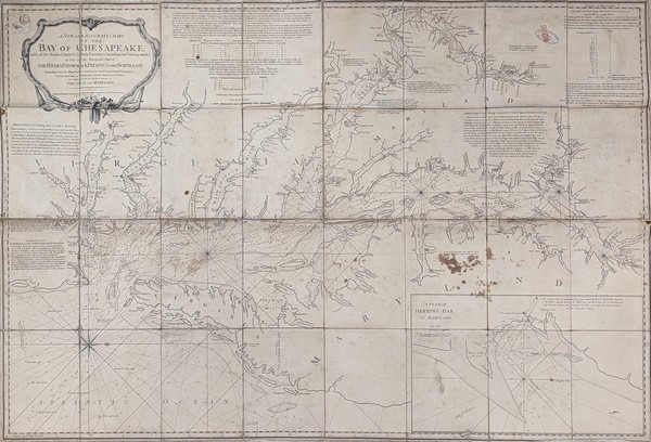 A new and accurate Chart of the Bay of CHESAPEAKE,...