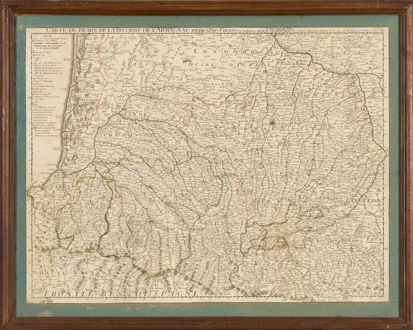 Carte du Béarn, de la Bigorre, de l’Armagnac...