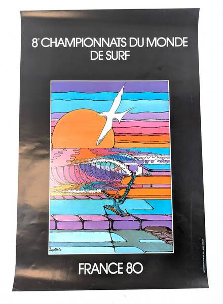 AFFICHE DES 8e CHAMPIONNAT DU MONDE 1980,...