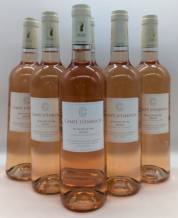 6 Blles VAR-ARGENS rosé "Campé d'Enroch"...