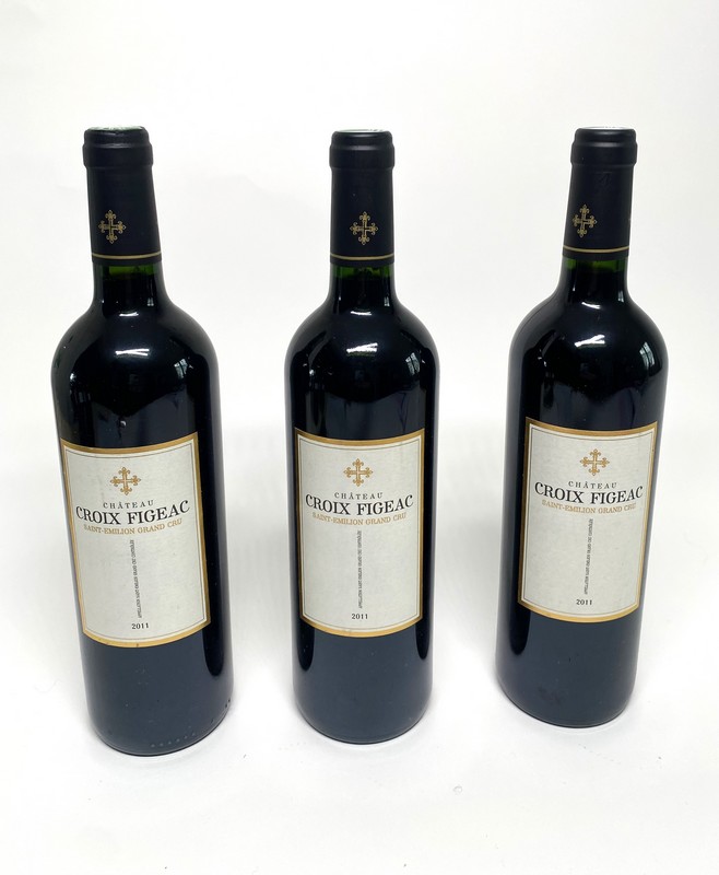 3 Blles CH. CROIX FIGEAC Saint Emilion GC...