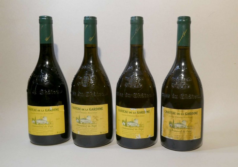 LOT DE 4 Blles Château de la Gardine. Cuvée...