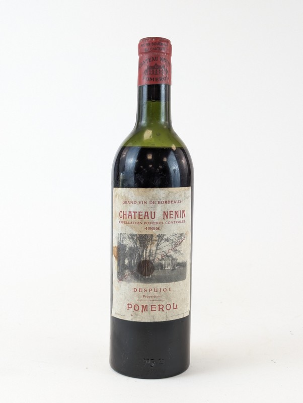 1 Blle CH. NENIN Pomerol 1958.