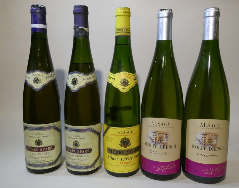 Lot de 5 Blles : 1 Blle Pierre Sparr Pinot...