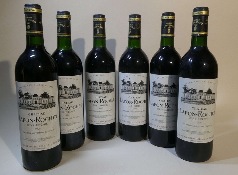 6 Blles CH. LAFON-ROCHET Saint-Estèphe 4e...