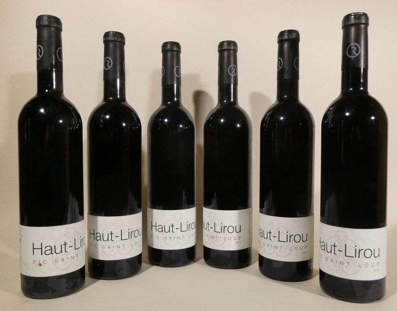 6 Blles Domaine Haut-Lirou. Pic Saint-Loup...