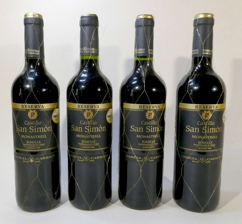 4 Blles Reserva Castillo San Simon Monastrell...