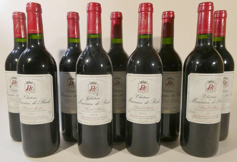 9 Blles CH. Maurian de Prade. Haut-Médoc...