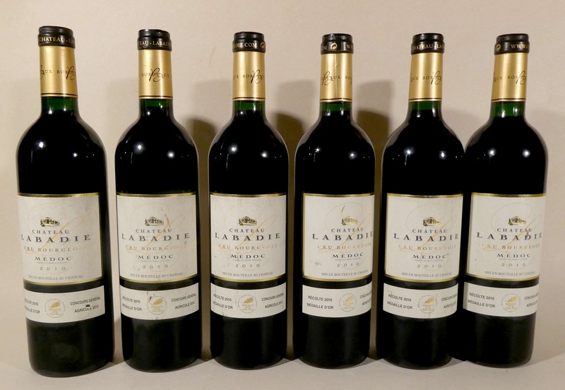 6 Blles CH. Labadie. Cru Bourgeois. Médoc...