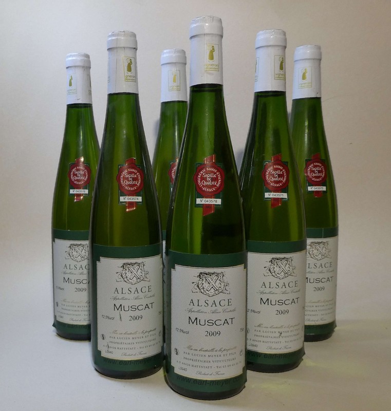 6 Blles Meyer Lucien & fils. Muscat. Alsace...