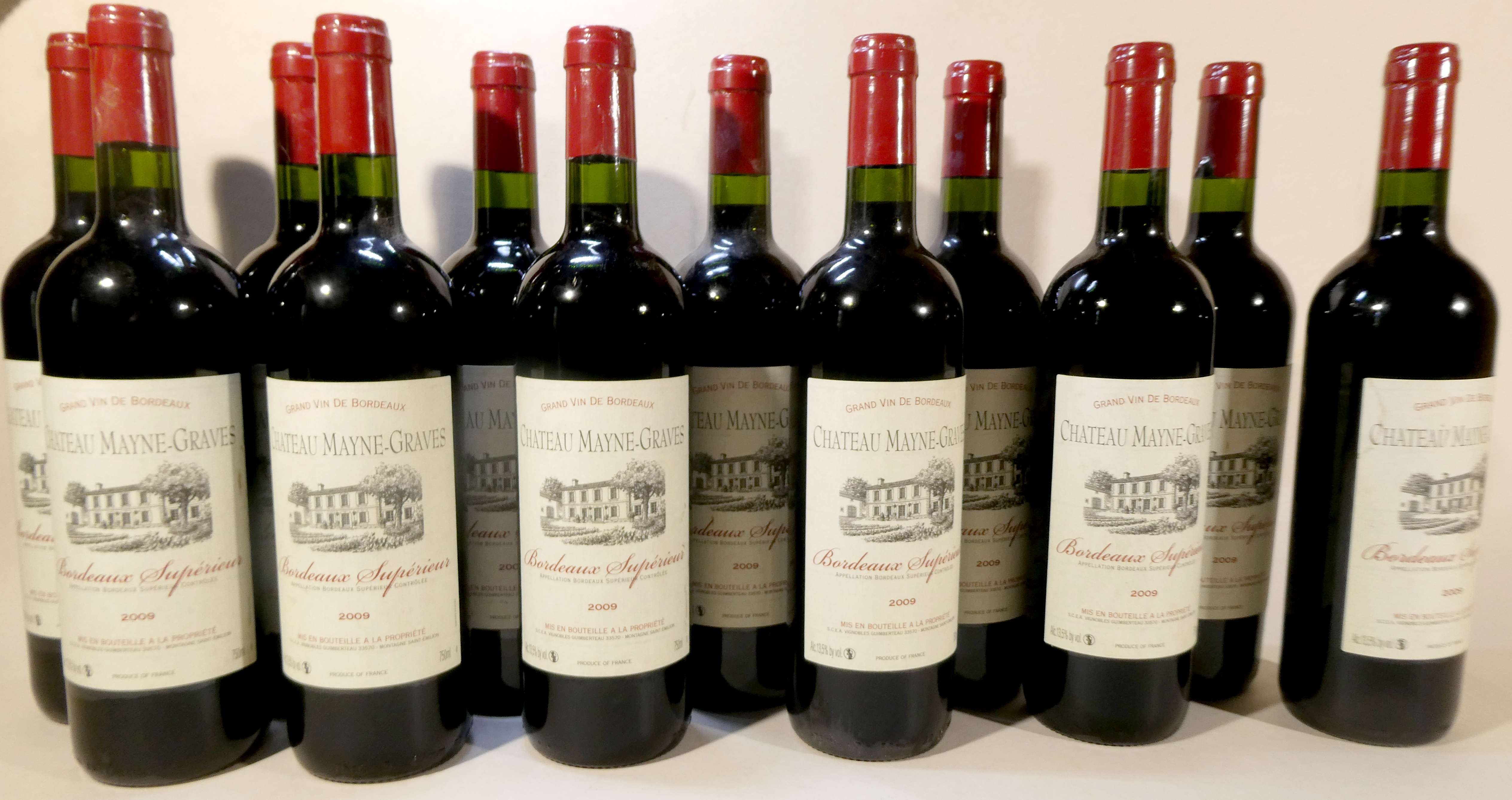 12 Blles CH. Mayne Graves. Bordeaux Supérieur...