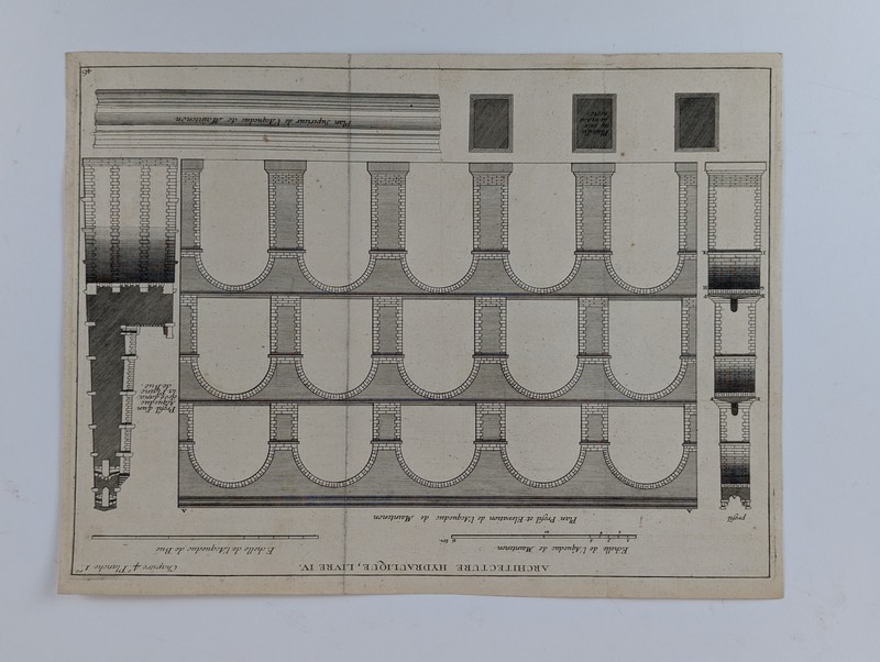 Plan supérieur de l'aqueduc de Maintenon