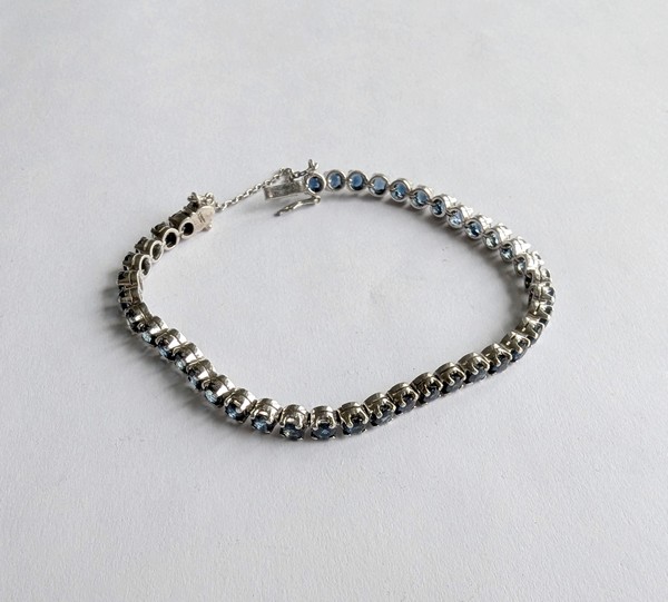 BRACELET LIGNE argent (800) et quarante et...